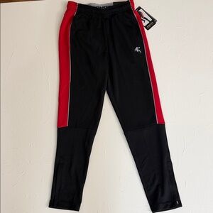 NEW L(10/12) AND1 Big Boys Double Team Athletic Jogger Track Pants Black